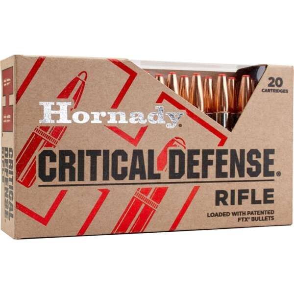 HORNADY - CRITICAL DEFENSE AMMO 223 REMINGTON 55GR FTX