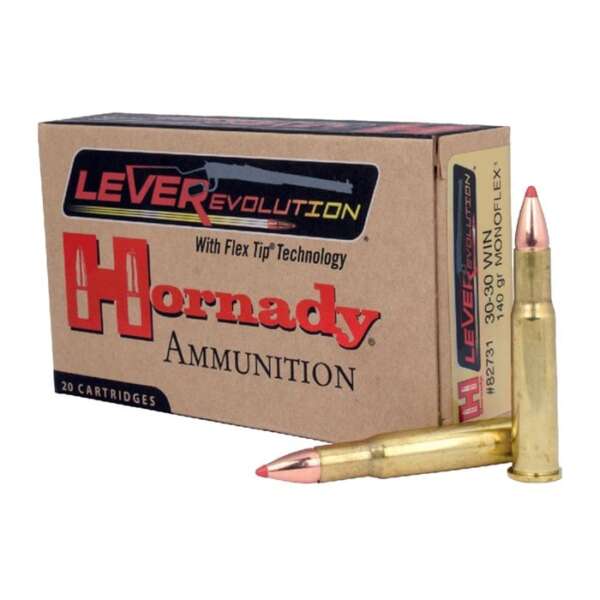 HORNADY - LEVEREVOLUTION 30-30 WINCHESTER MONOFLEX AMMO