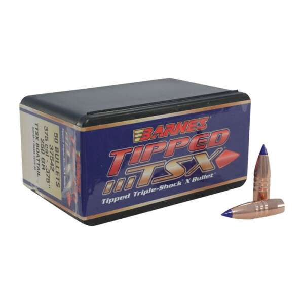 BARNES BULLETS - TIPPED TSX® 375 CAL (.375') POLYMER TIP BOAT TAIL RIFLE BULLETS