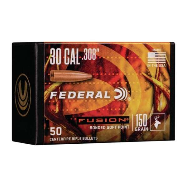 FEDERAL - FUSION COMPONENT 30 CALIBER (0.308') BULLETS