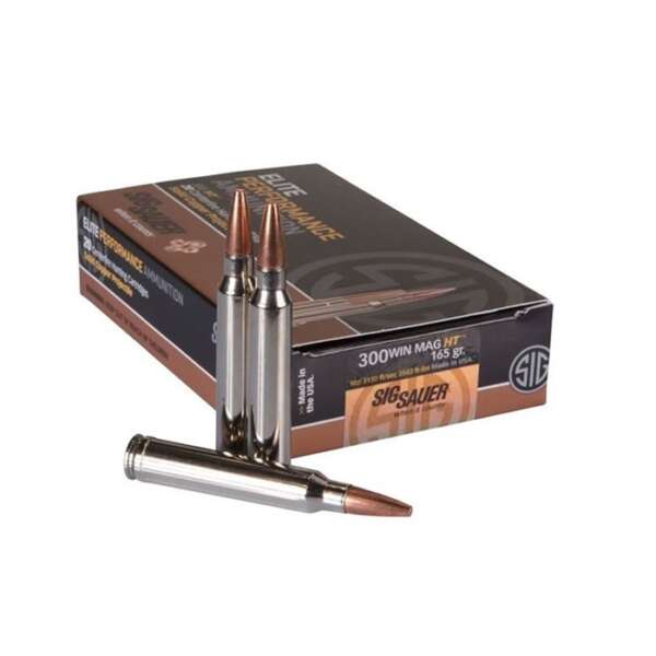 SIG SAUER, INC. - ELITE HUNTING AMMO 300 WINCHESTER MAGNUM 165GR HT