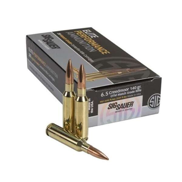 SIG SAUER, INC. - ELITE MATCH AMMO 6.5 CREEDMOOR 140GR OTM