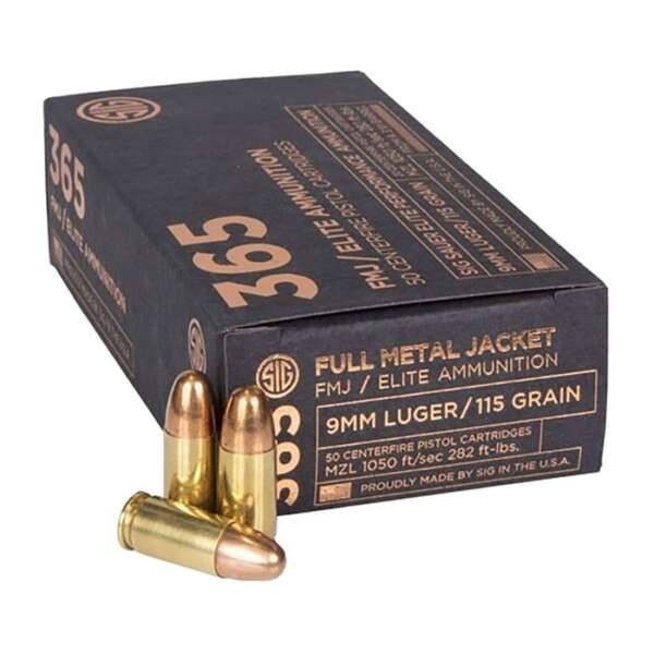 SIG SAUER, INC. - ELITE BALL 365 9MM LUGER AMMO