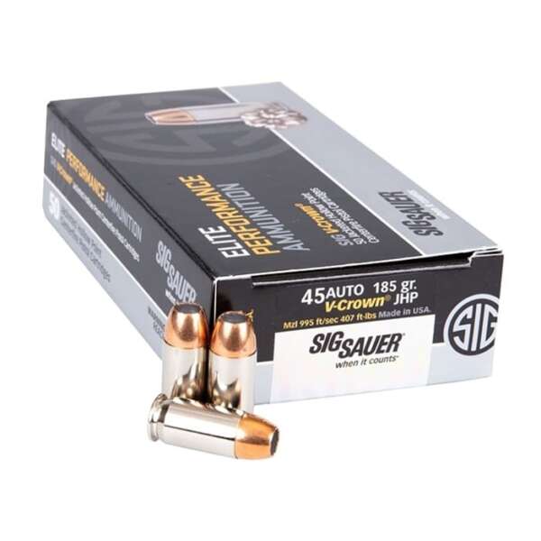 SIG SAUER, INC. - ELITE V-CROWN 45 AUTO AMMO