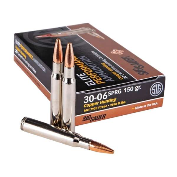 SIG SAUER, INC. - ELITE HUNTER COPPER 30-06 SPRINGFIELD AMMO