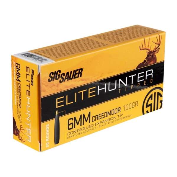 SIG SAUER, INC. - ELITE HUNTER TIPPED 6MM CREEDMOOR AMMO