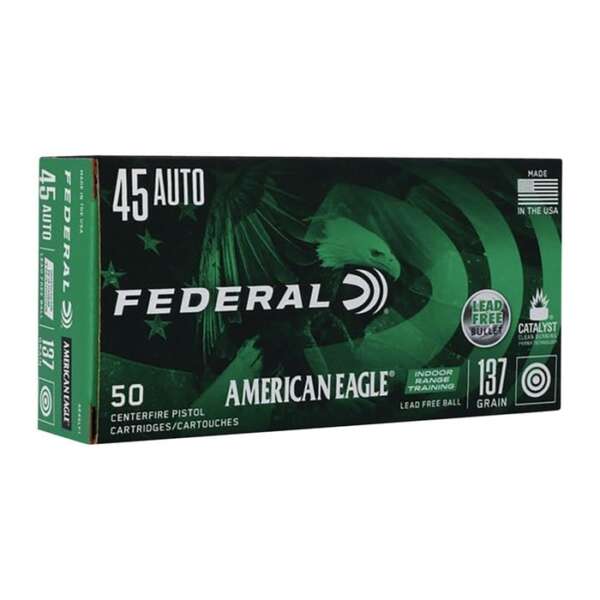 FEDERAL - INDOOR RANGE TRAINING LEAD FREE 45 ACP HANDGUN AMMO