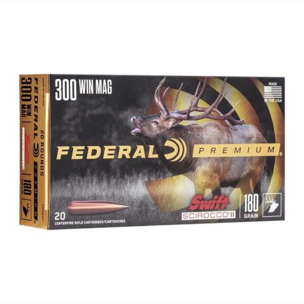 FEDERAL - SWIFT SCIROCCO II 300 WINCHESTER MAGNUM AMMO