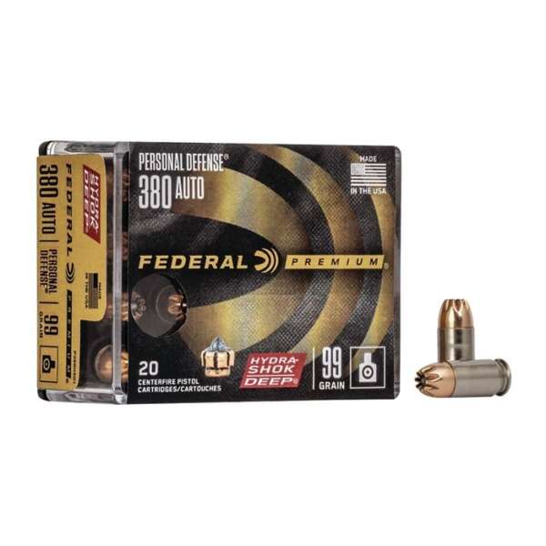 FEDERAL - HYDRA-SHOK DEEP 380 AUTO AMMO