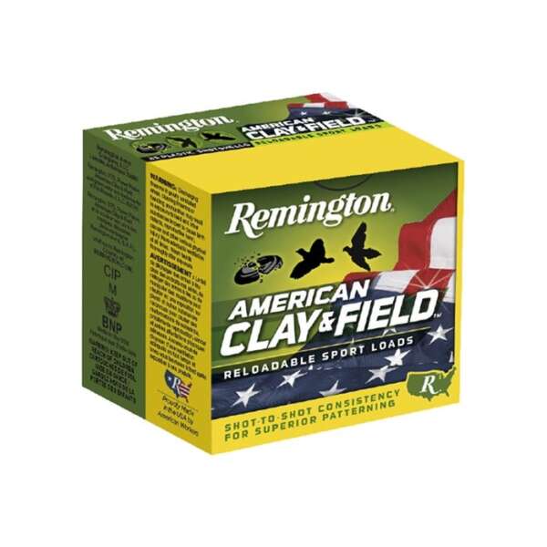 REMINGTON - AMERICAN CLAY & FIELD AMMO 12 GAUGE 2-3/4" 1-1/8 OZ #7.5 SHOT