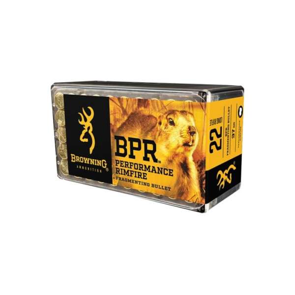 BROWNING AMMUNITION - BROWNING PERFORMANCE RIMFIRE 22 LONG RIFLE FRAGMENTING AMMO