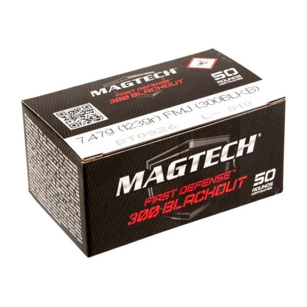 MAGTECH AMMUNITION - FIRST DEFENSE AMMO 300 AAC BLACKOUT 123GR FMJ