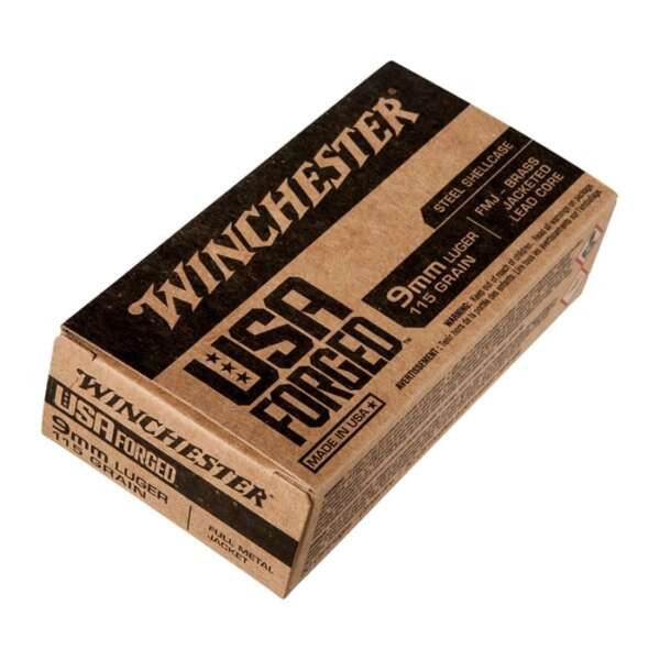 WINCHESTER - USA FORGED 9MM LUGER HANDGUN AMMO