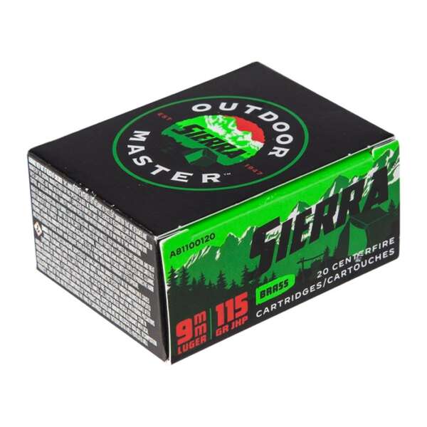 SIERRA BULLETS, INC. - OUTDOOR MASTER 9MM LUGER AMMO