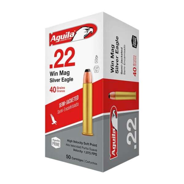 AGUILA - SEMI-JACKETED SOFT POINT 22WMR AMMO