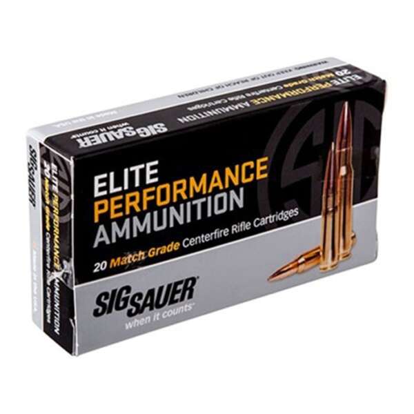 SIG SAUER, INC. - ELITE MATCH GRADE AMMO 223 REMINGTON 77GR OTM