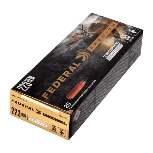 FEDERAL - PREMIUM TROPHY COPPER 223 REMINGTON AMMO