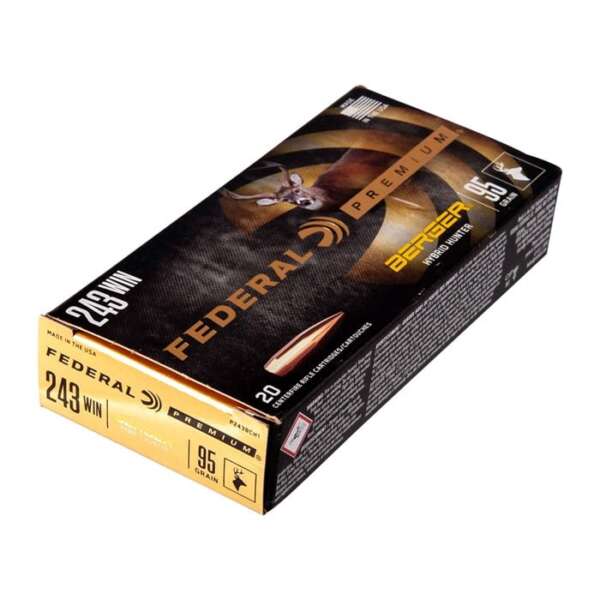 FEDERAL - PREMIUM HYBRID HUNTER 243 WINCHESTER AMMO