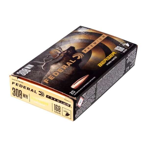 FEDERAL - PREMIUM HYBRID HUNTER 308 WINCHESTER RIFLE AMMO