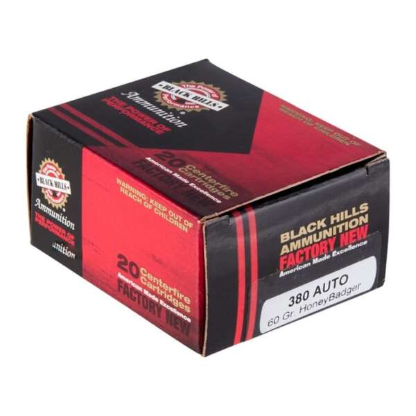 BLACK HILLS AMMUNITION - HONEYBADGER™ 380 AUTO HANDGUN AMMO