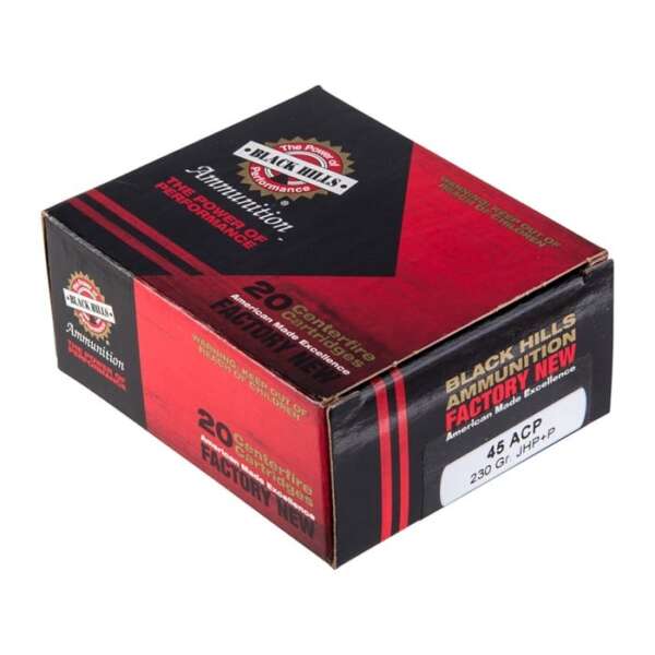 BLACK HILLS AMMUNITION - 45 ACP +P AMMO