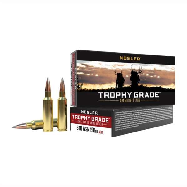 NOSLER, INC. - TROPHY GRADE AMMO 300 WSM 190GR ACCUBOND LR