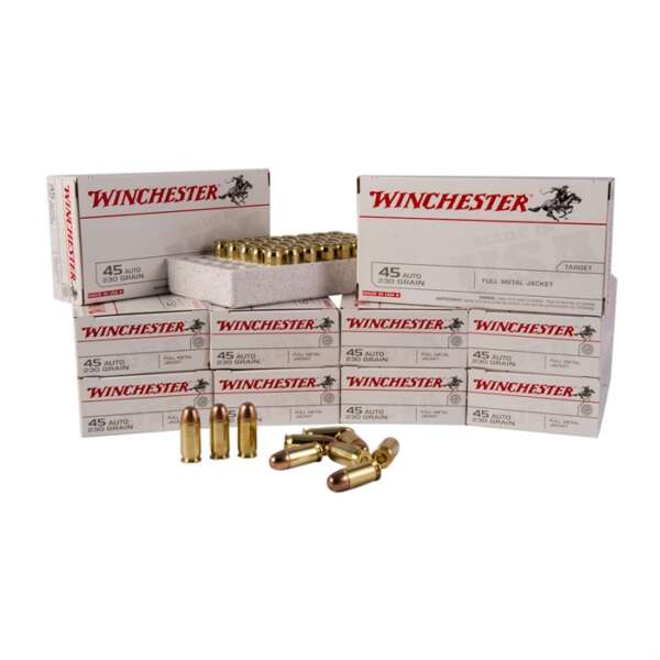 WINCHESTER - USA WHITE BOX 45 ACP HANDGUN AMMO