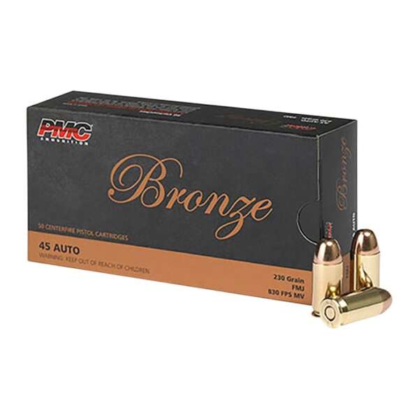 PMC AMMUNITION, INC. - BRONZE 45 AUTO HANDGUN AMMO