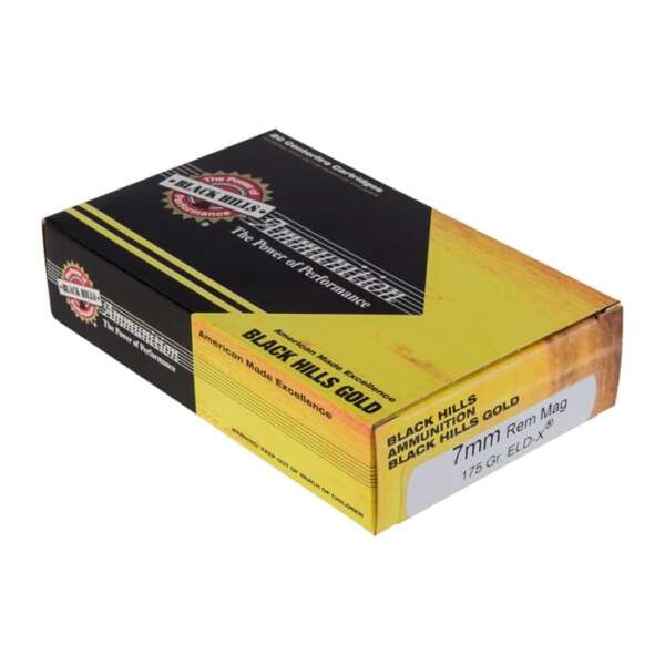 BLACK HILLS AMMUNITION - BLACK HILLS GOLD ELD-X 7MM REMINGTON MAGNUM AMMO