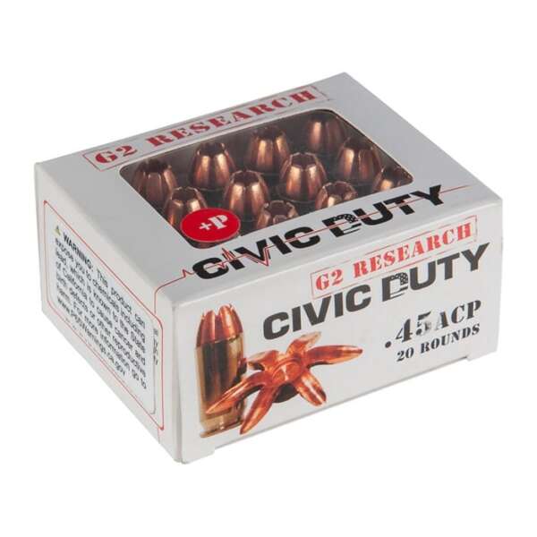 G2 RESEARCH - G2R CIVIC DUTY 45 ACP AMMO