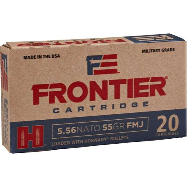 HORNADY - FRONTIER AMMO 5.56MM NATO 68GR BTHP MATCH