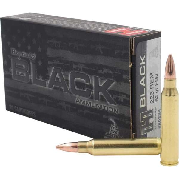 HORNADY - BLACK AMMO 223 REMINGTON 62GR FULL METAL JACKET