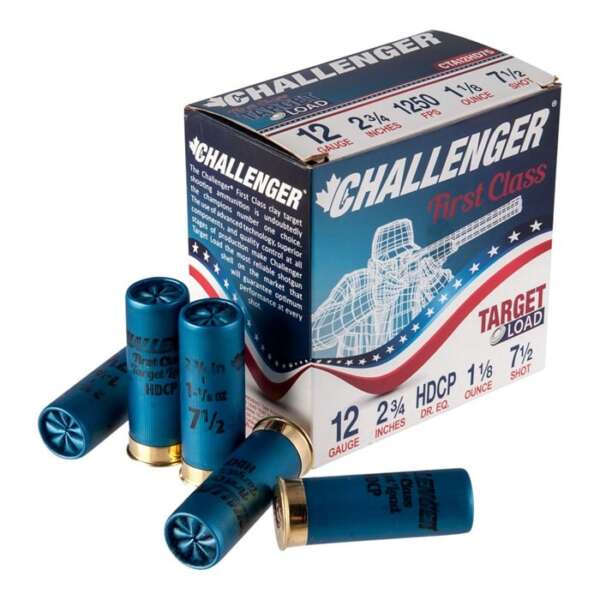 CHALLENGER AMMO - FIRST CLASS TARGET LOAD 12 GAUGE HANDICAP 2-3/4" AMMO