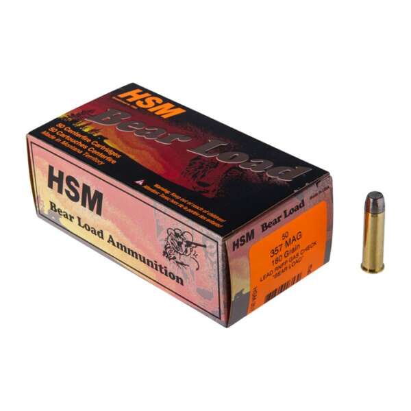 HSM AMMUNITION - BEAR LOAD 357 MAGNUM AMMO