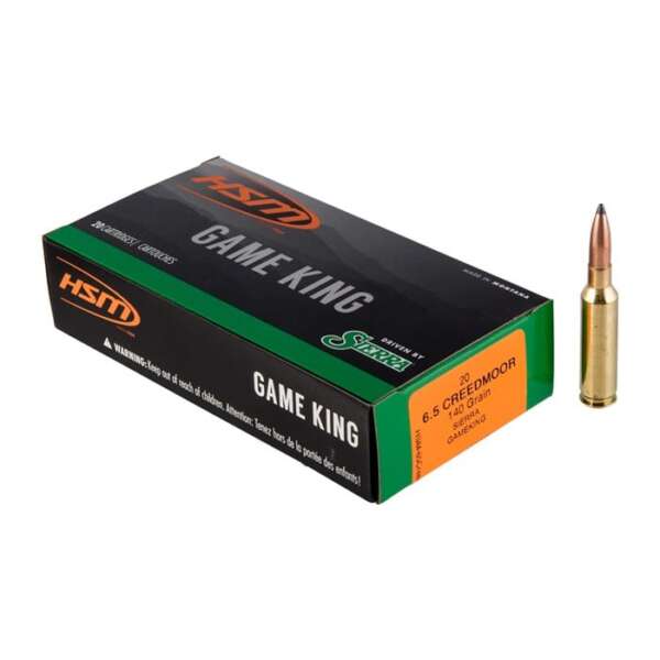 HSM AMMUNITION - GAME KING 6.5 CREEDMOOR AMMO