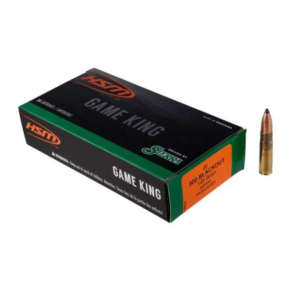 HSM AMMUNITION - GAME KING 300 BLACKOUT AMMO