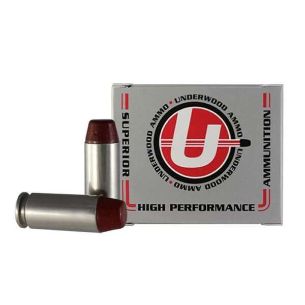 UNDERWOOD AMMO - BLACK CHERRY COATED HARD CAST 10MM AUTO AMMO