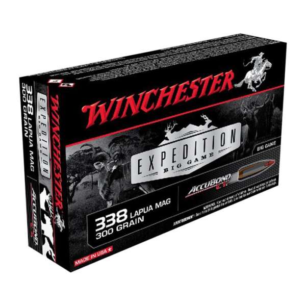 WINCHESTER - EXPEDITION BIG GAME 338 LAPUA MAGNUM RIFLE AMMO