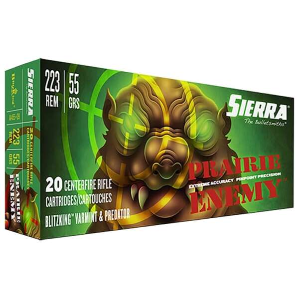 SIERRA BULLETS, INC. - PRAIRIE ENEMY 223 REMINGTON AMMO