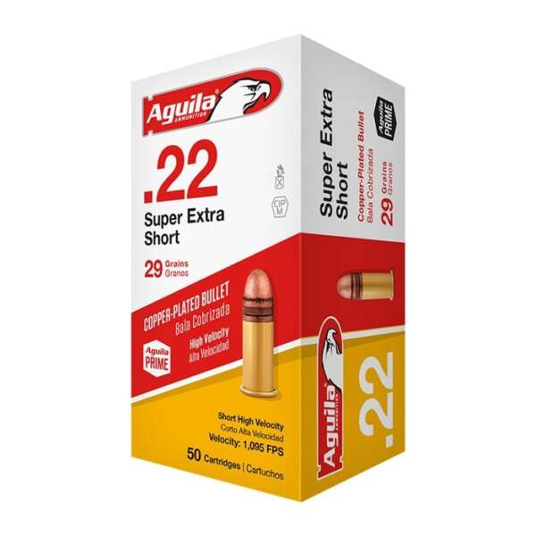 AGUILA - COPPER PLATED SOLID POINT 22 SHORT AMMO