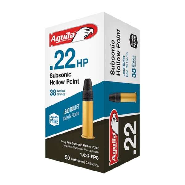 AGUILA - SUBSONIC LEAD HOLLOW POINT 22LR AMMO