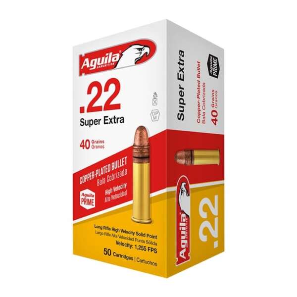 AGUILA - COPPER PLATED SOLID POINT 22LR AMMO