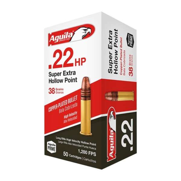 AGUILA - COPPER PLATED HOLLOW POINT 22LR AMMO