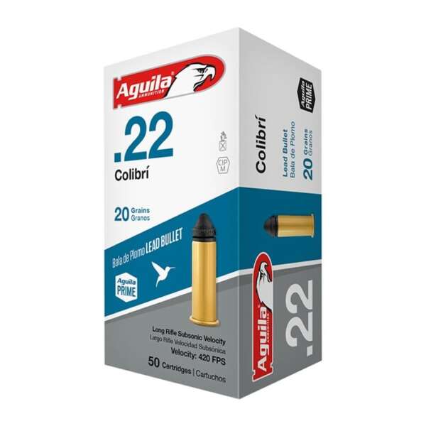 AGUILA - COLIBRI LEAD SOLID POINT 22LR AMMO