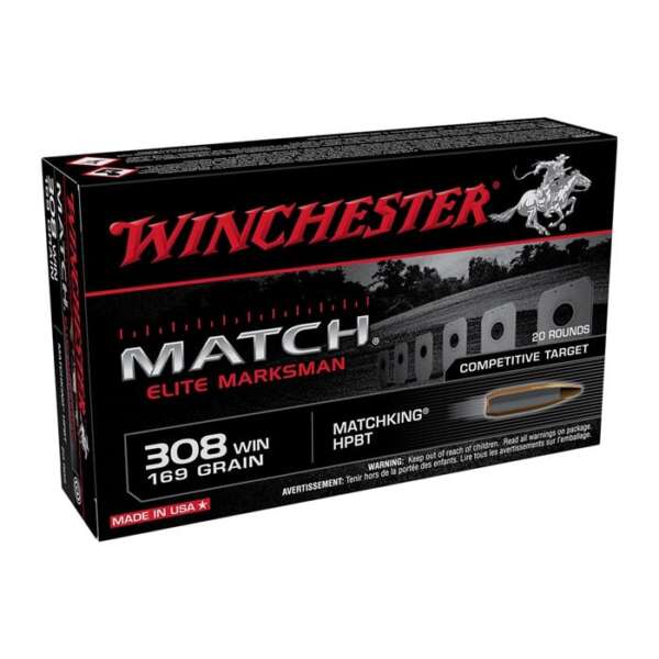 WINCHESTER - MATCH ELITE MARKSMAN 308 WINCHESTER RIFLE AMMO