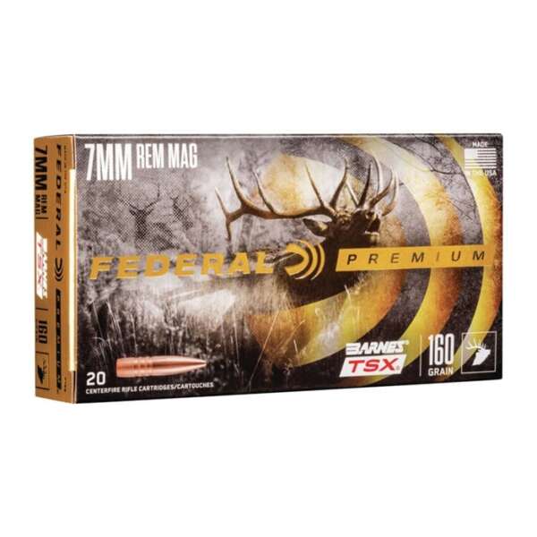 FEDERAL - VITAL-SHOK AMMO 7MM REMINGTON MAGNUM 160GR HP