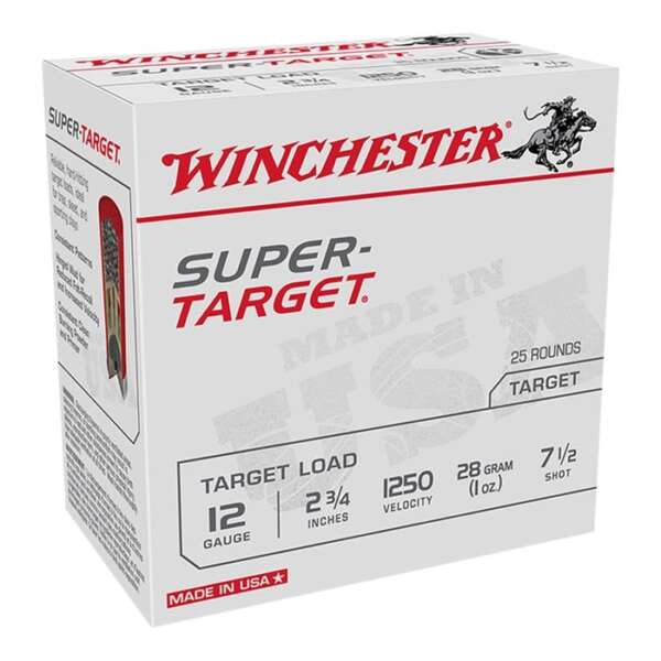 WINCHESTER - Target Load 12ga 2.75 in ls #7.5 1250fps 25bx