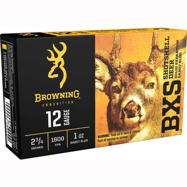 BROWNING AMMUNITION - 12ga 2-3/4" 1oz Sabot Slug 5/BX