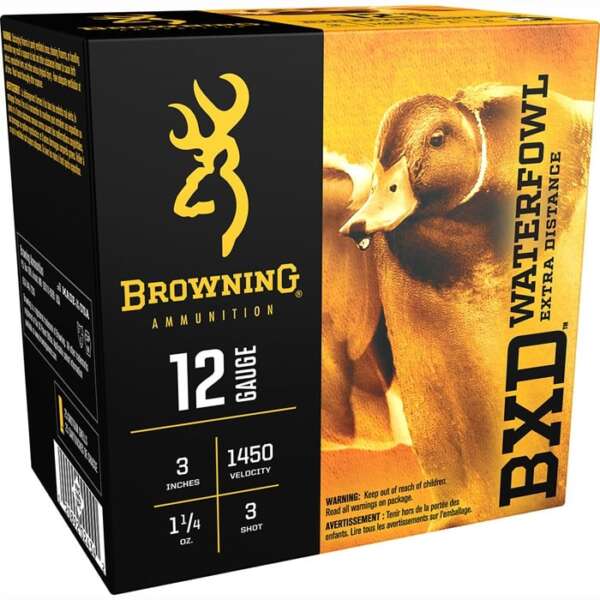 BROWNING AMMUNITION - 12ga 3" 1-1/4oz #3 25/BX