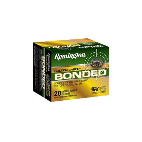 REMINGTON - GOLDEN SABER BONDED 9MM LUGER HANDGUN AMMO